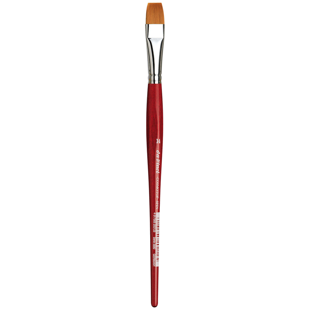 COSMOTOP-SPIN Silkpainting Brush, Synthetic, Watercolor, Flat, Size 14