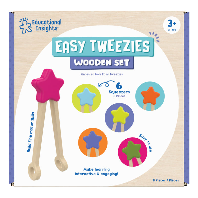 Wooden Tweezers, Pack of 6