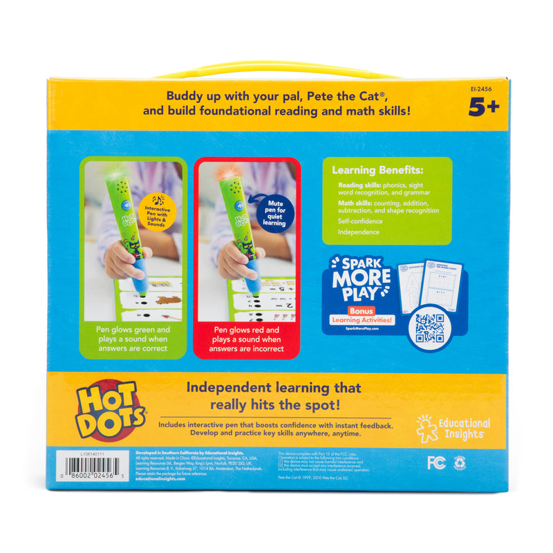 Hot Dots® Pete the Cat® Kindergarten Reading & Math