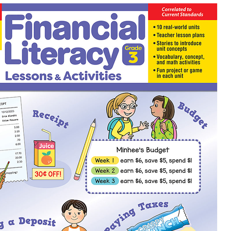 Financial Literacy Lessons & Activities, Grade 3