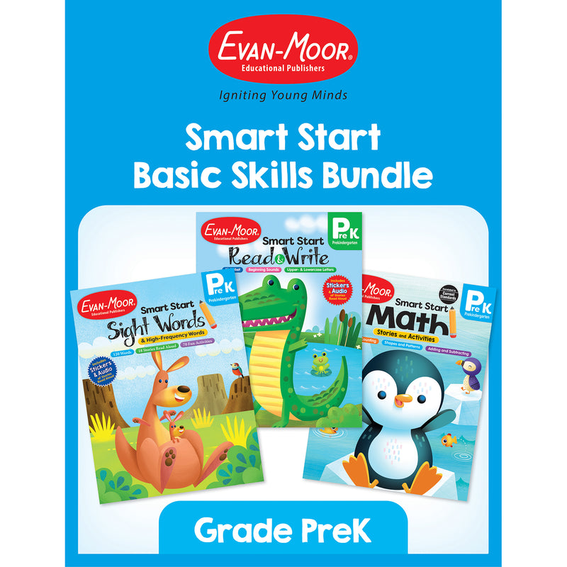 Smart Start Activity Book Basic Skills Bundle, Grade PreK