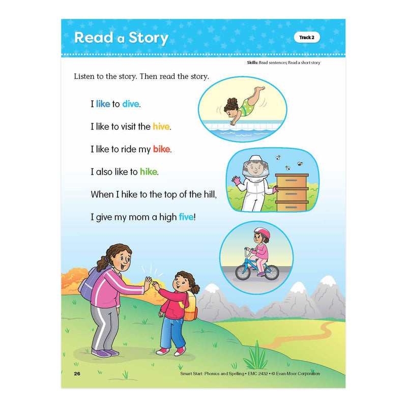 Early Learning Spelling Activity Book Bundle, Grade 1