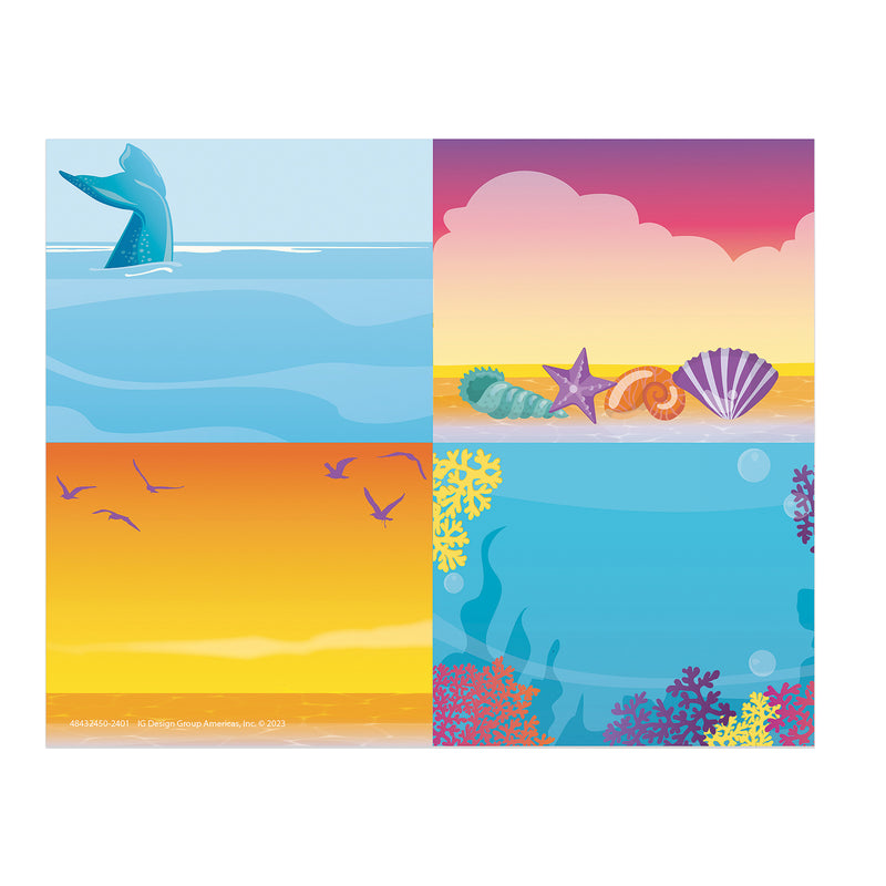 Seas the Day Name Tags, 2-7/8" x 2-1/4", 40 Per Pack, 6 Packs