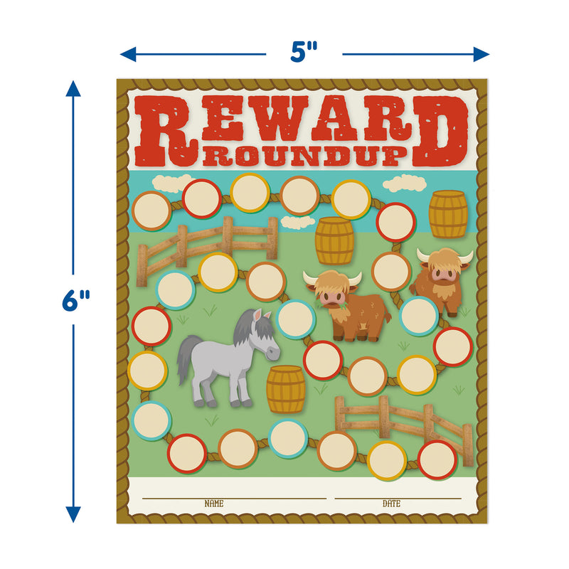 Wild Wild Class Mini Reward Chart W/stickers