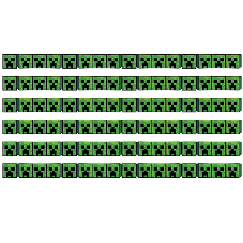 (6 Pk) Minecraft Creeper Wide Trim