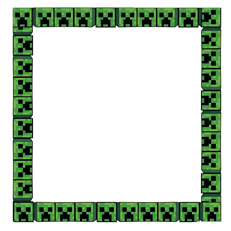 Minecraft Creeper Lineup Wide Trim