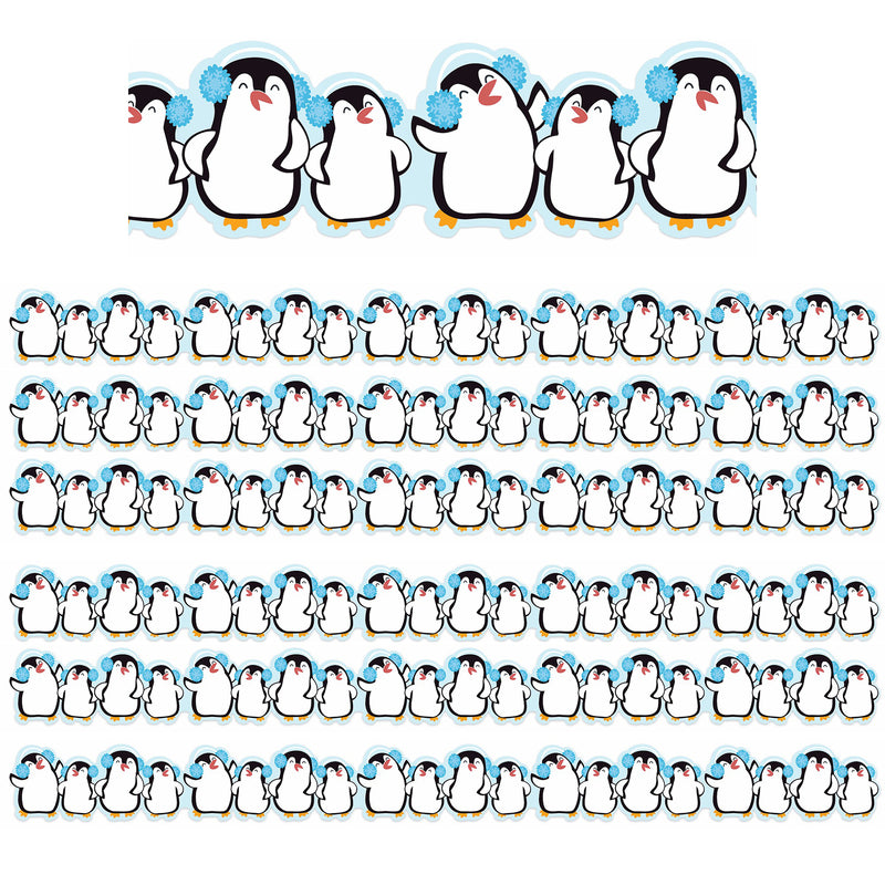 Winter Penguins Extra Wide Deco Trim®, 37 Feet Per Pack, 6 Packs