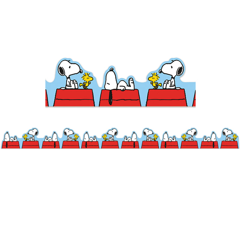Peanuts Snoopy On Dog House Trim Extra Wide Die-cut
