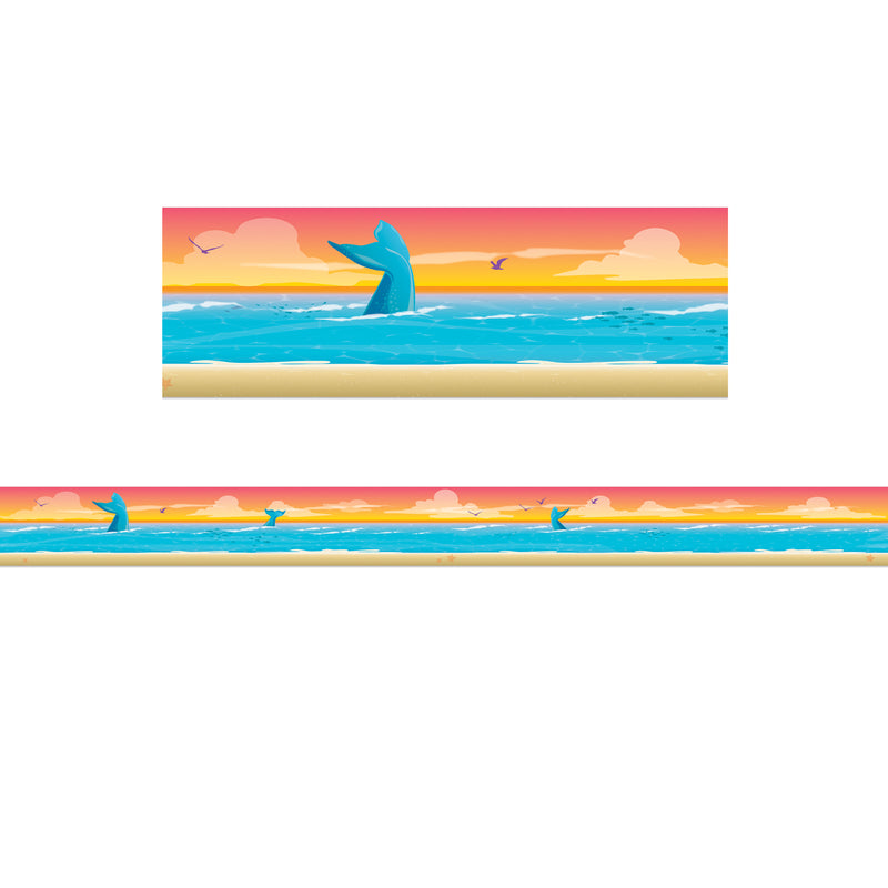 Seas the Day Horizon Extra Wide Die-Cut Deco Trim®, 37 Feet Per Pack, 6 Packs