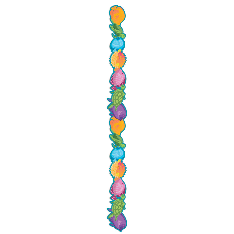 Seas The Day Marine Life Deco Trim Extra Wide Die-cut