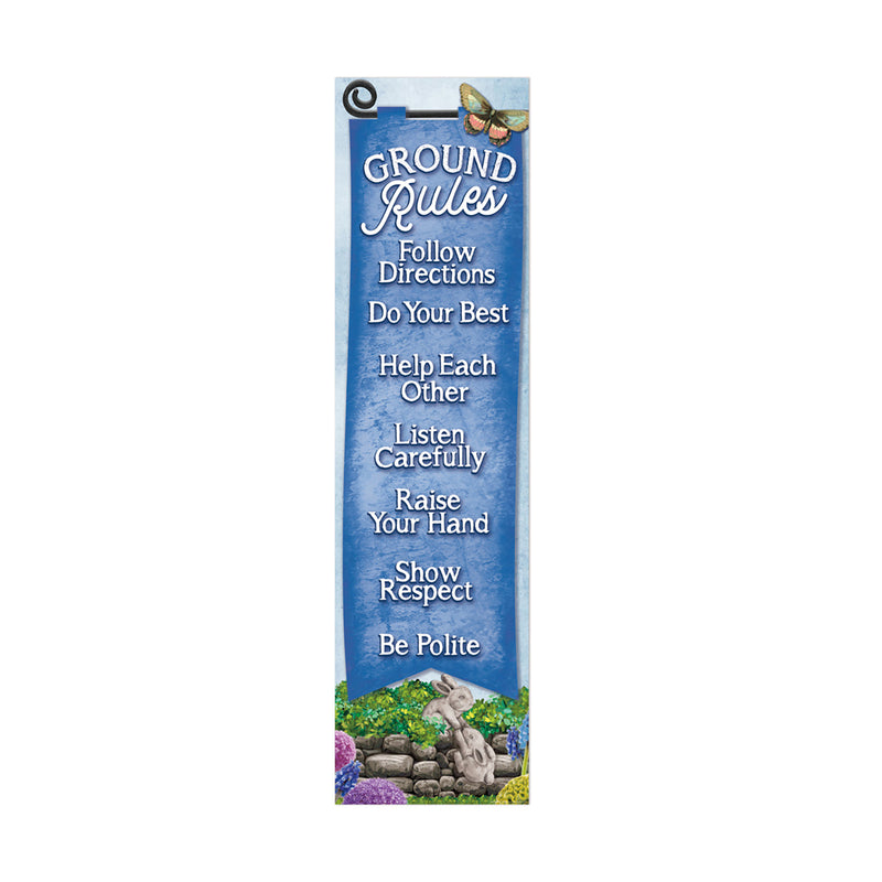 (6 Ea) Ground Rules Banner Vertical