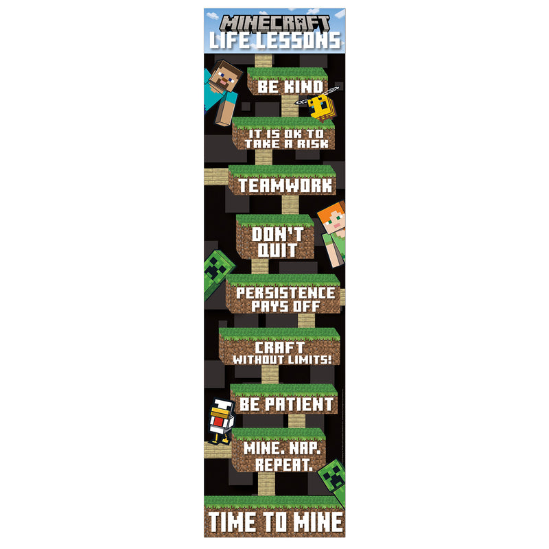 (6 Ea) Minecraft Life Lesson Bannr