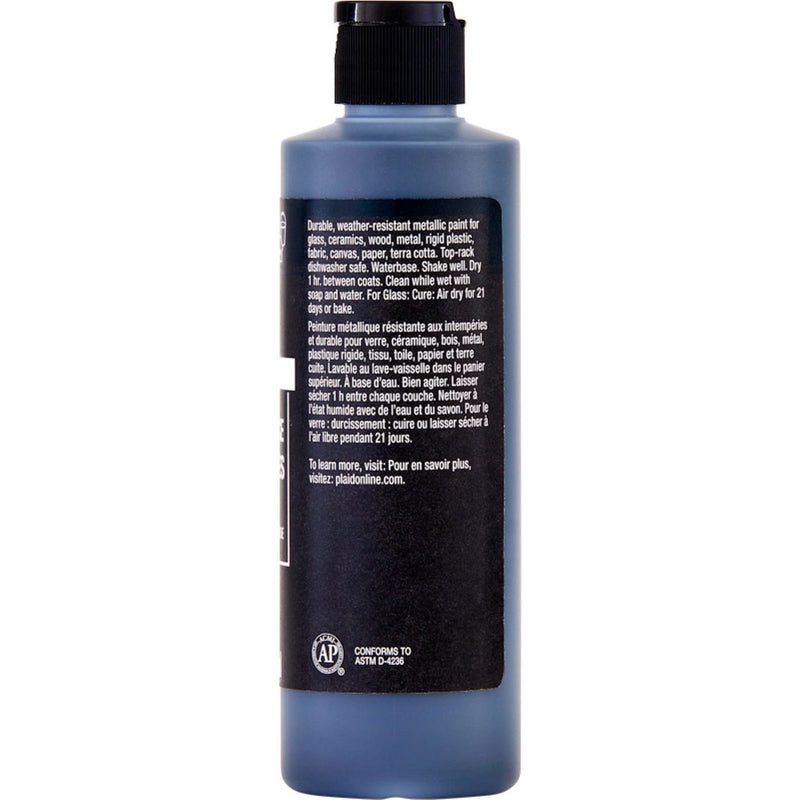 Acrylic Paint Metal Charcoal Blk Folkart 8oz