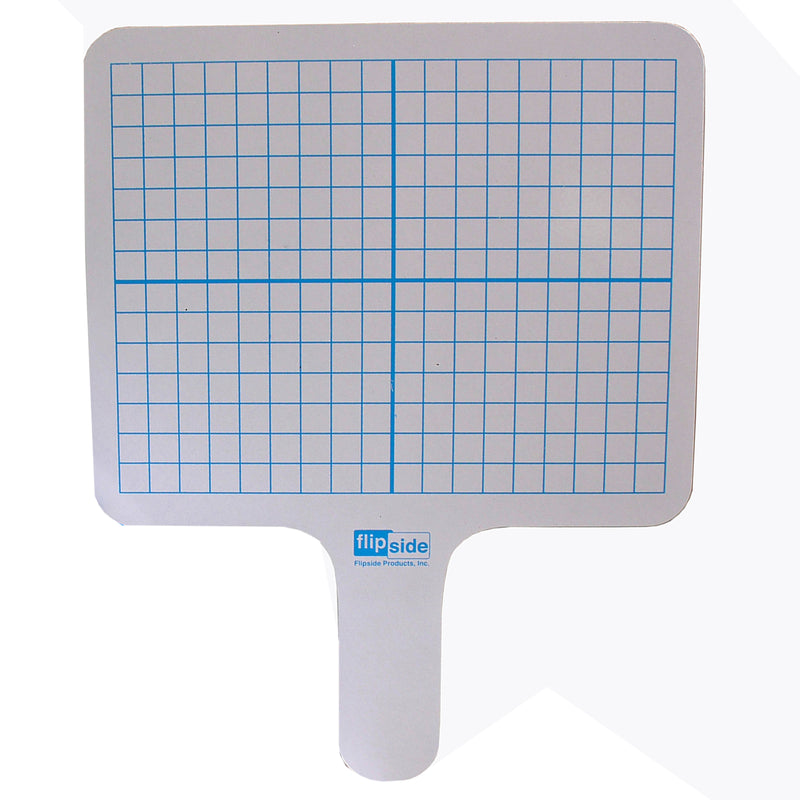 Rectangular Graph Dry Erase Answer Paddle, Class Pack of 24