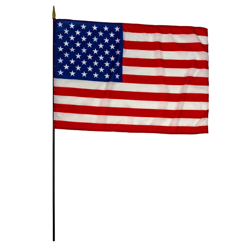 Nylon U.S. Classroom Flag, 24" x 36", Pack of 2