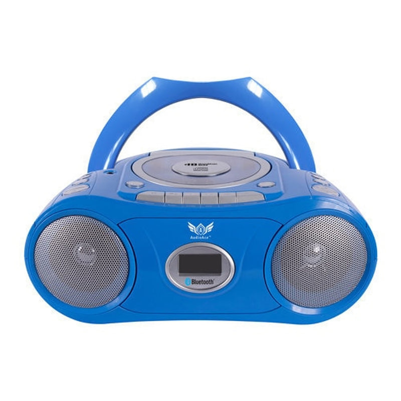 6-Station Listening Center with AudioAce™ Bluetooth® Boombox, 6 SchoolMate Personal-Sized Headphones, Jackbox & Carry Case