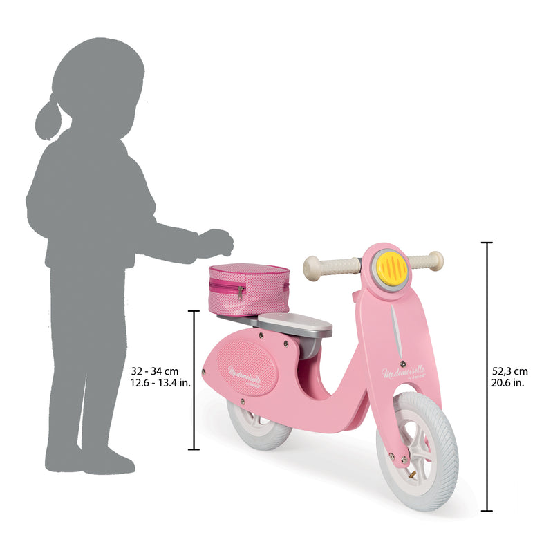 Pink Scooter Balance Bike Mademoiselle