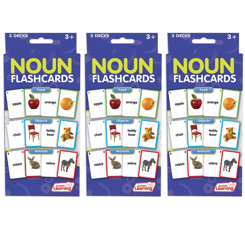 (3 Pk) Nouns Flash Cards