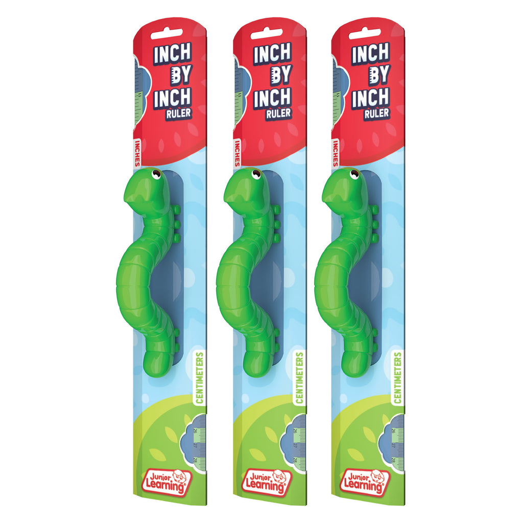 Inch by Inch Ruler, Pack of 3