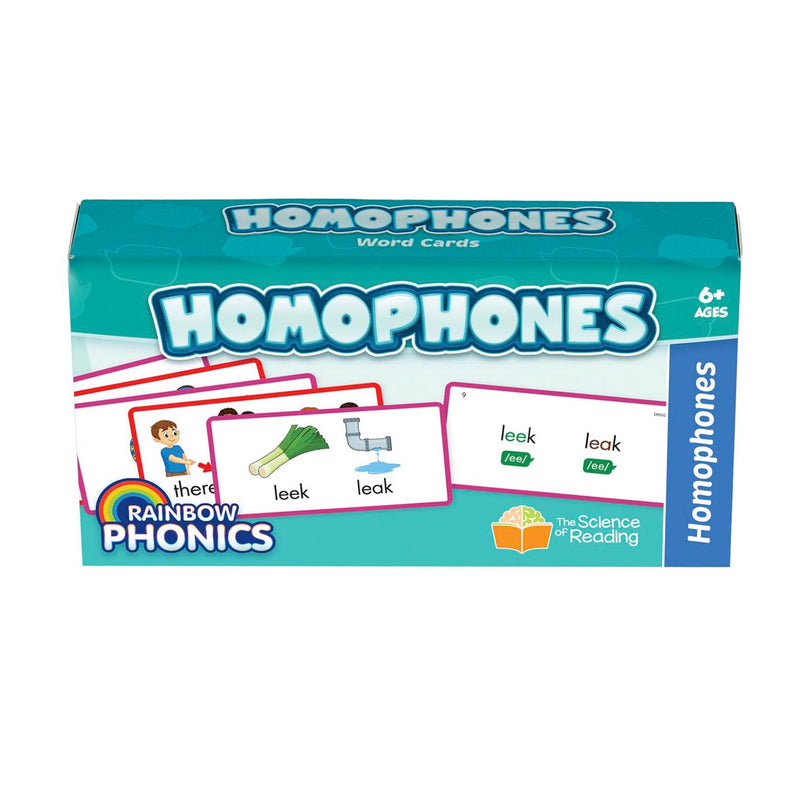 Rainbow Phonics Homophones Cards
