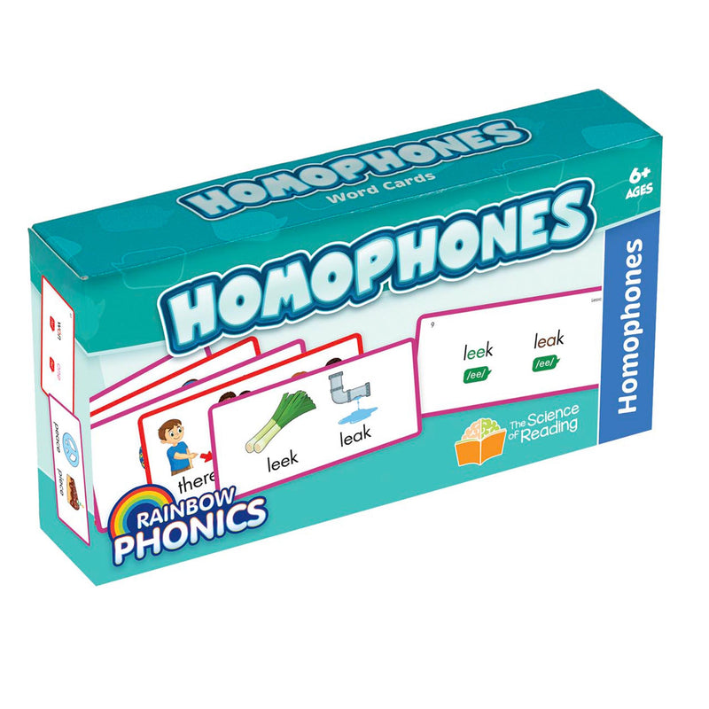 Rainbow Phonics Homophones Cards
