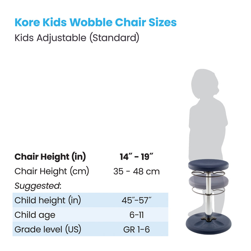 Kids Adjust Chair 14-19in Dk Blue