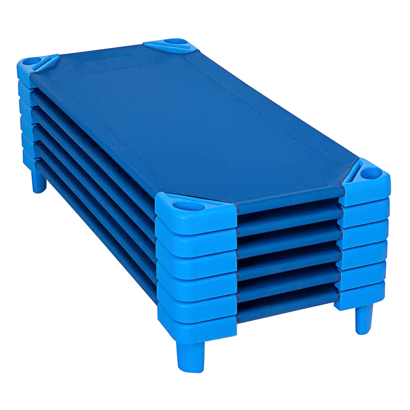 Stackable Standard Cot, 52" x 23" x 7", Blue
