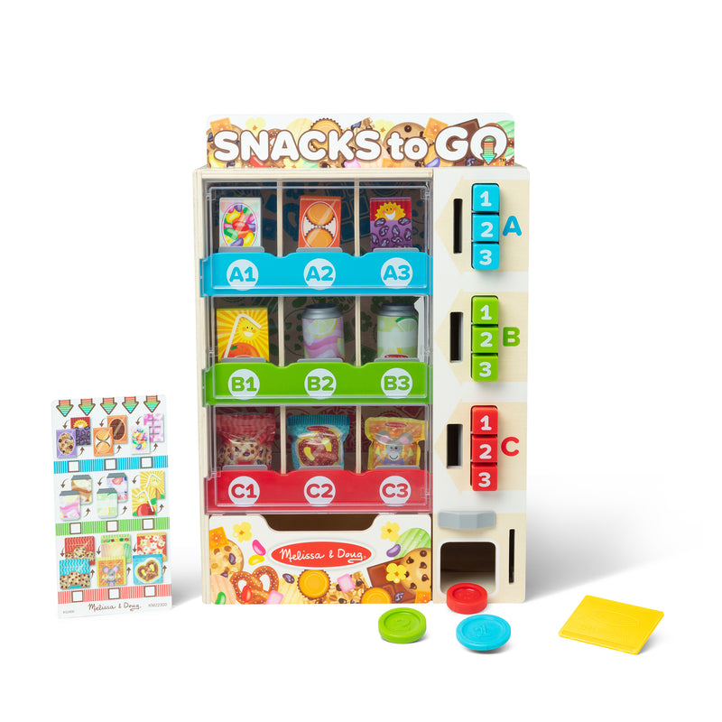 Sort, Stock, Select Wooden Vending Machine Play Set