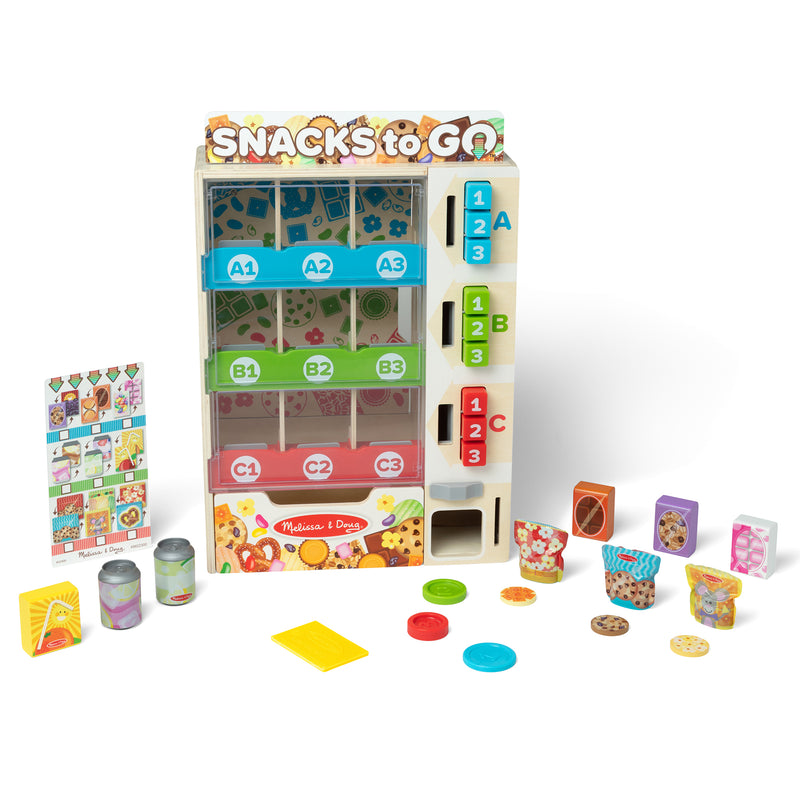 Sort, Stock, Select Wooden Vending Machine Play Set