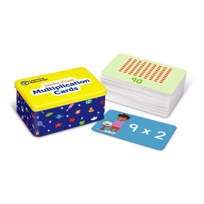 Jumbo Visual Multiplication Cards, 170 Pieces