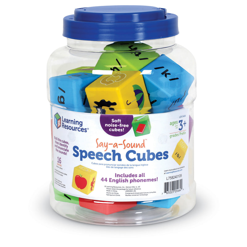 Say-a-Sound™ Speech Cubes, 16 Pieces