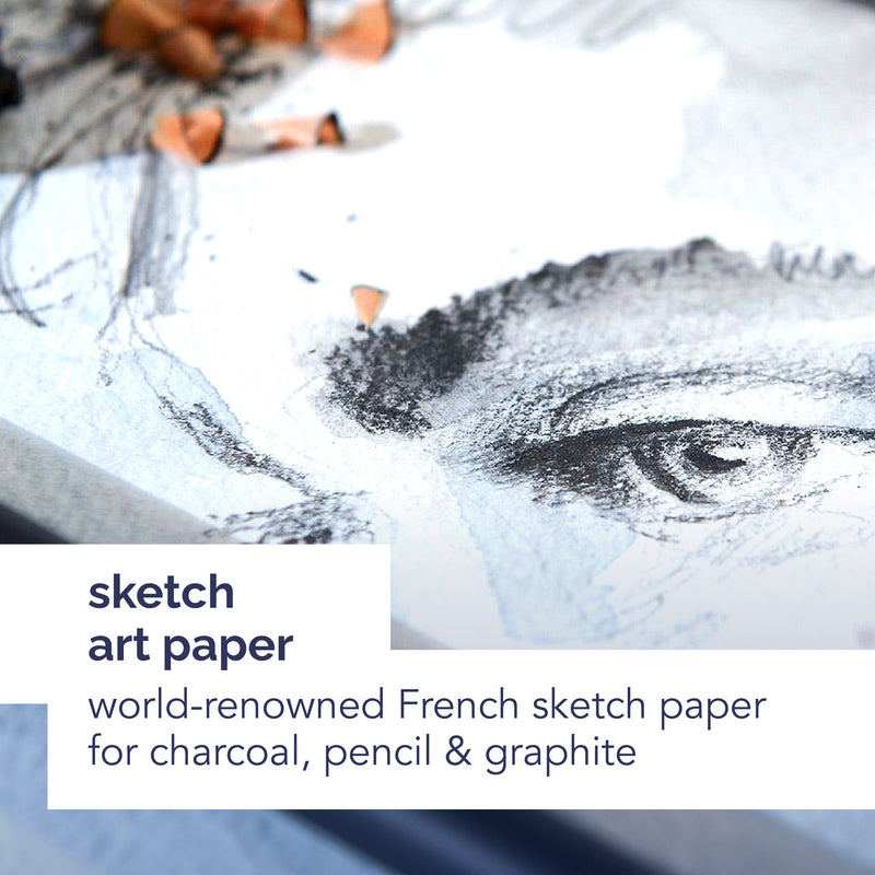 Sketch Art Book 5x7in Blk Wire Canson Artist Series 80 Sheets