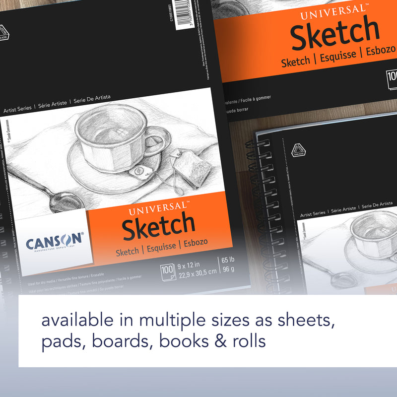 Universl Sketchpd Side Wire 5.5x8.5 100 Sheets