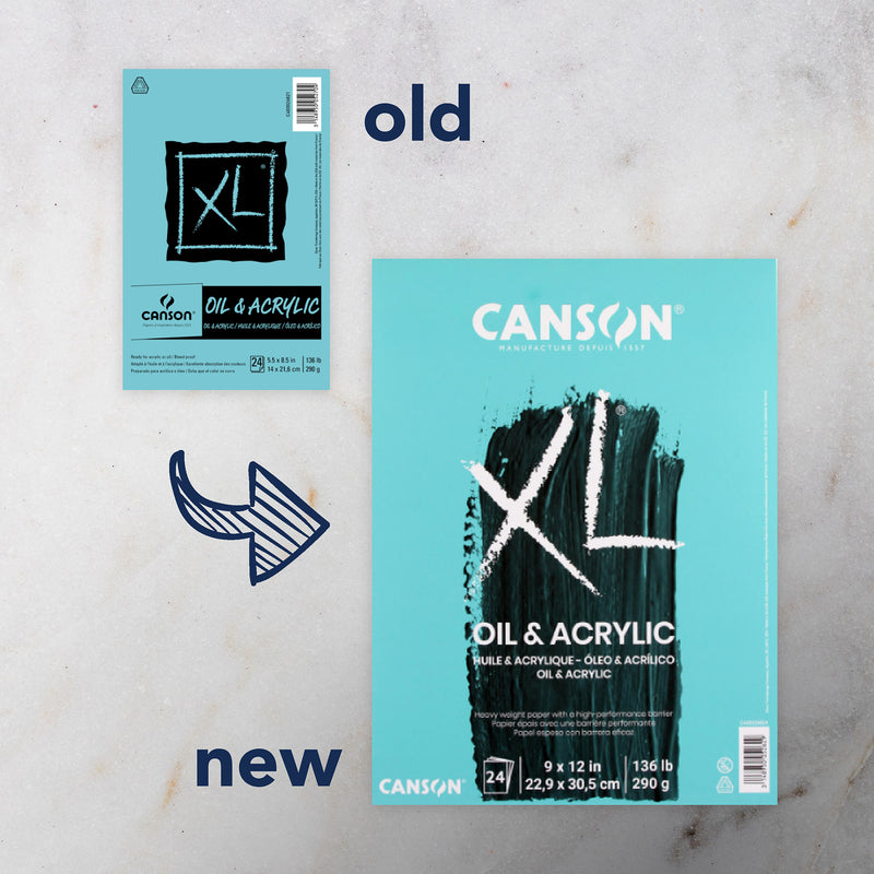 Xl Oil & Acrylic Pad Fold 5.5x8.5in 24 Sheets