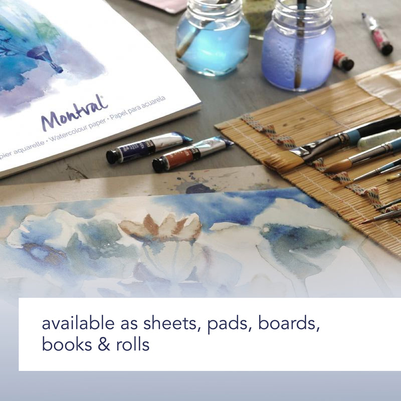 Artist Series Montval Plein Air Watercolor Board, Foldover Binding, 10 Sheet, 12x16 inch, 1 Count