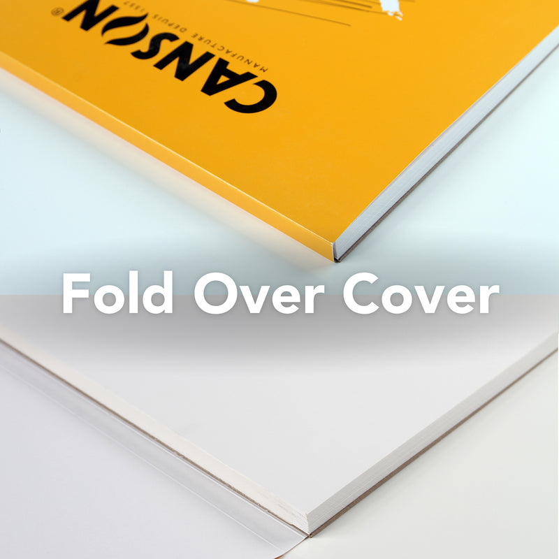 Xl Bristol Pad Vellum Fold 9x12in Canson 25 Sheets