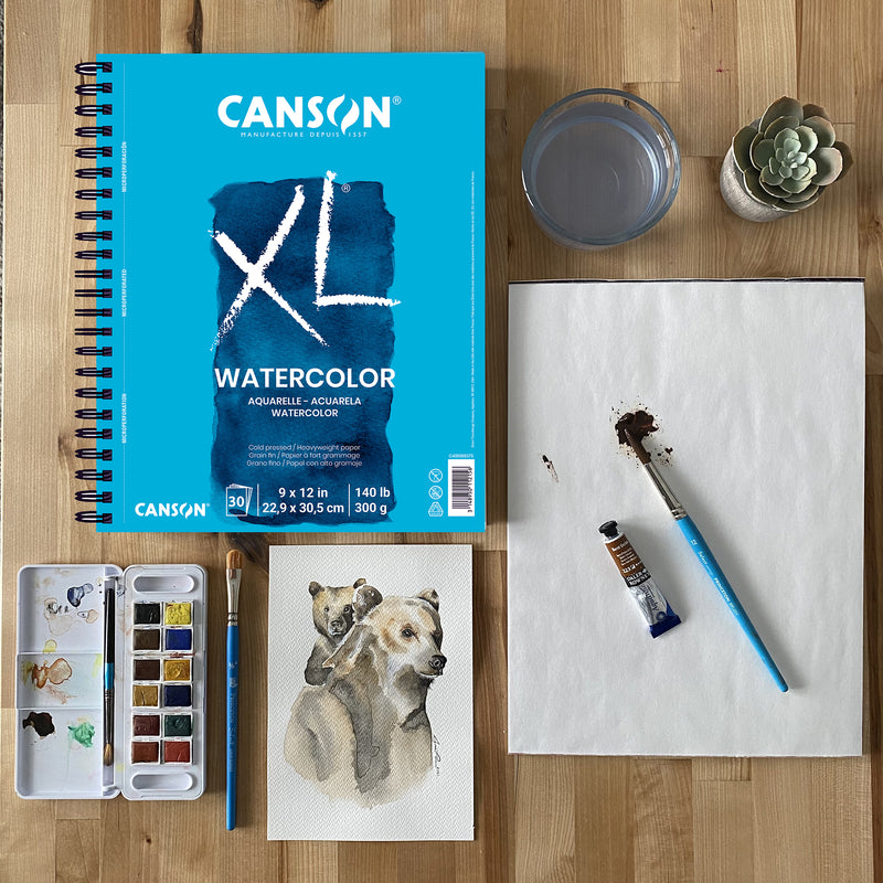 Xl Watercolor Pad Side 7x10in Heavyweight 30 Sheets