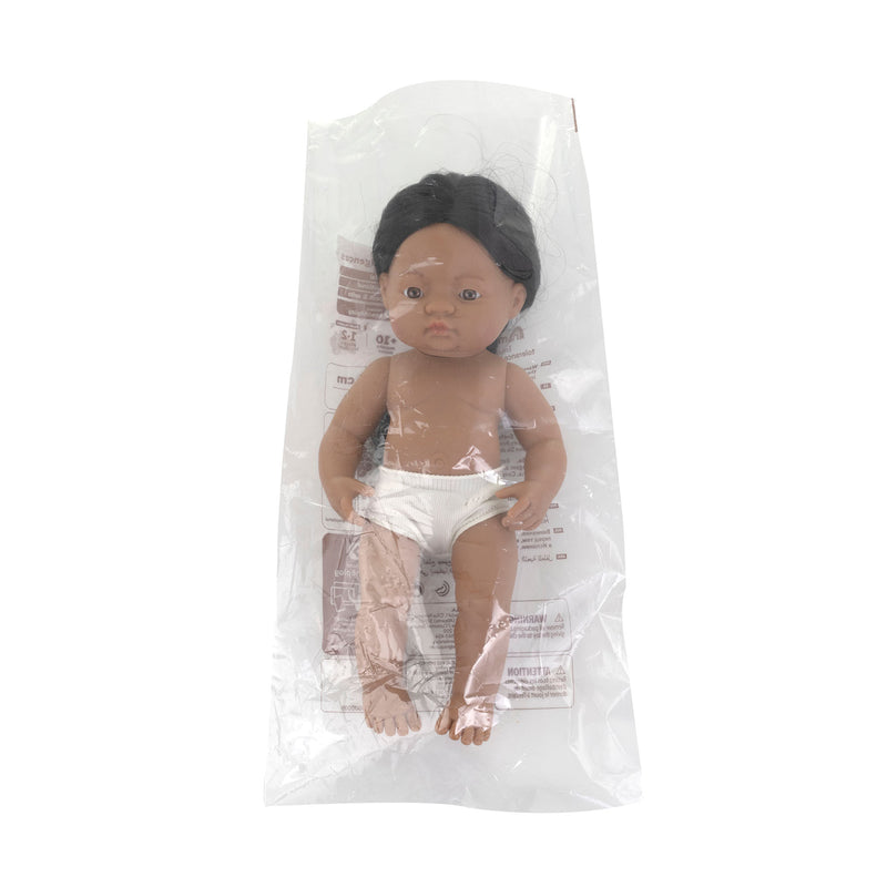 Anatomically Correct 15" Baby Doll, Native American Boy