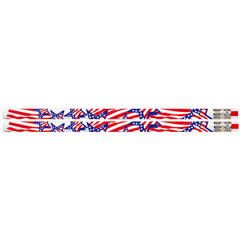 (12 Dz) America The Beautiful Fun Pencils 12 Per Pk