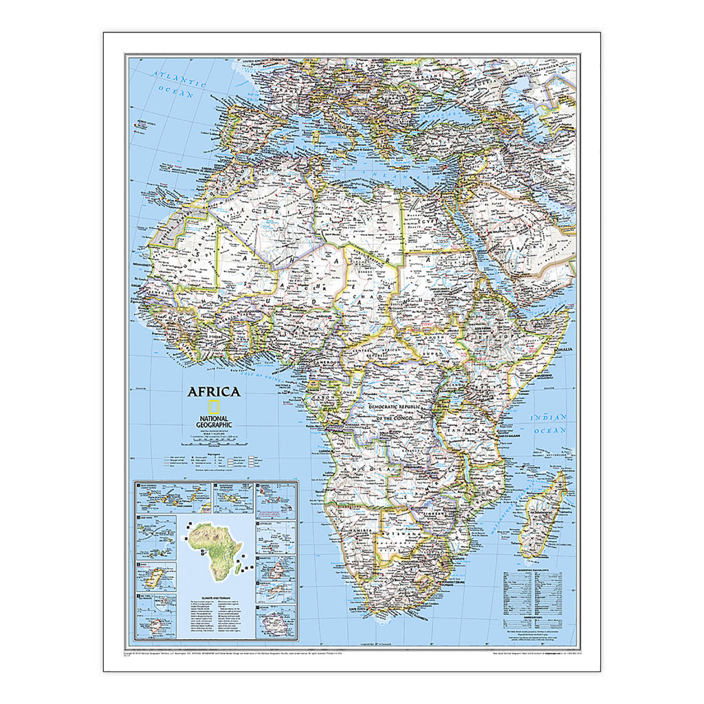 Africa Wall Map 24 X 31