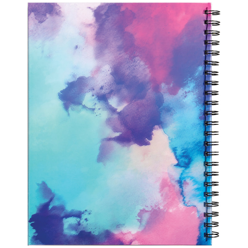 Fashion Poly Sketch Book, Watercolor Splash, Unruled, 12" x 9", Pack of 3