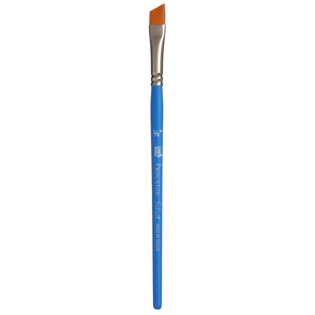 Select Angle Shader Brush 3/8 Inch Series 3750 Short Blue Handle