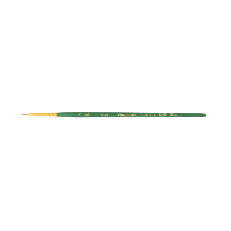 Lauren Round Brush Size 3/0 Series 4350 Short Evergreen Handle