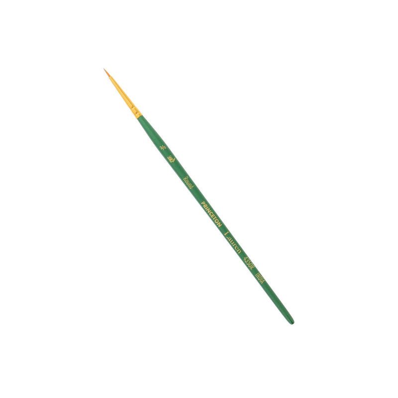 Lauren Round Brush Size 3/0 Series 4350 Short Evergreen Handle