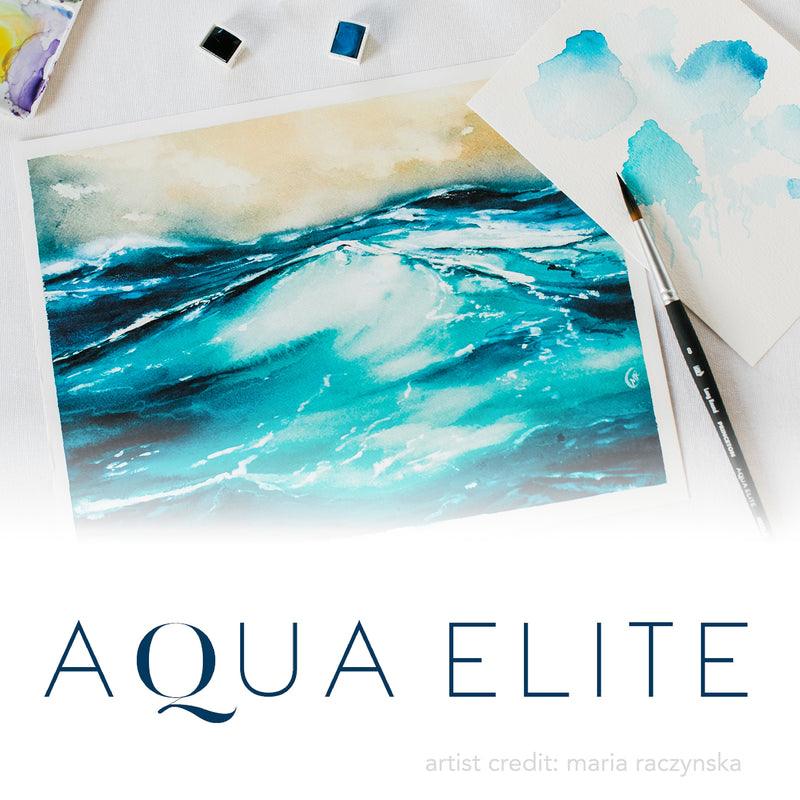 Aqua Elite Round Brush Size 4 Series 4850 Short Matte Blk Handle