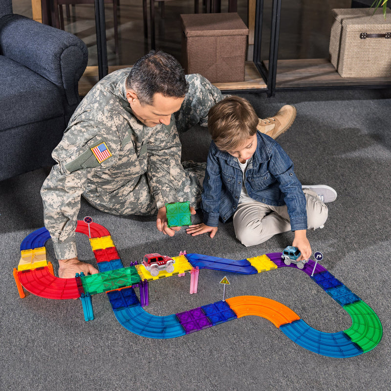 Race Track Building Blocks, 30-Piece Set