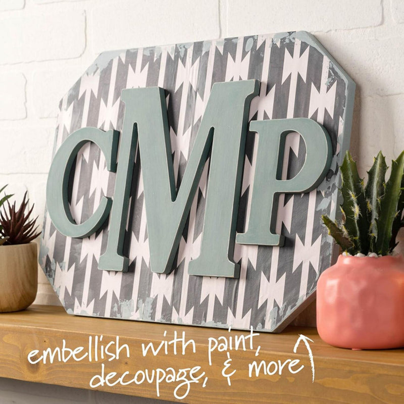 Plaid Mdf Letter U 5 Inch