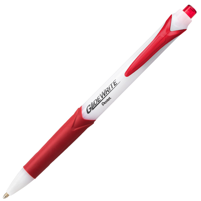 Glidewrite Ballpoint Pen Red 1dz 1.0mm Medium W/techniflo