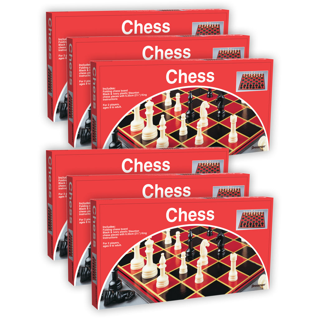 Chess Board Game, Pack of 6