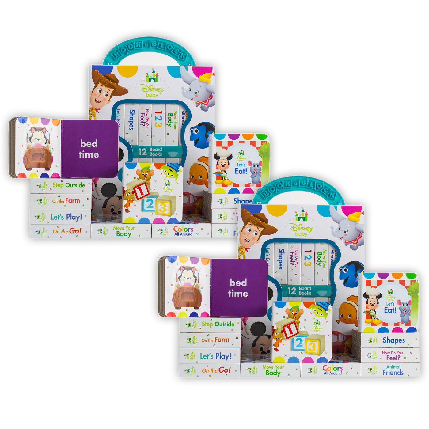 Disney Baby - My First Library 12 Board Book Block Set - By